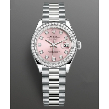Rolex Lady-Datejust Watch 279139rbr-0005 Presidential Pink Dial