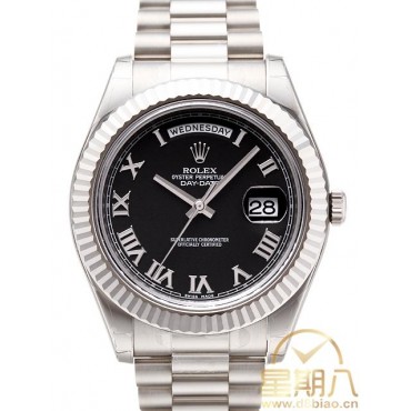 Rolex Day-Date II Watch 218239 Presidential Black Dial