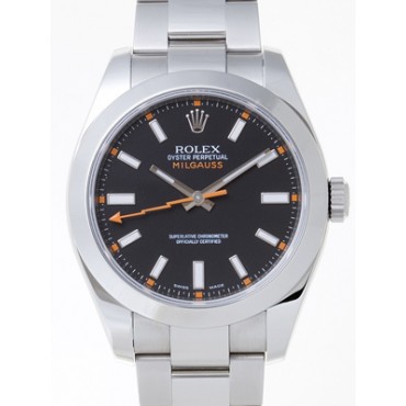 Rolex Milgauss Watch 116400-0001 Black Dial
