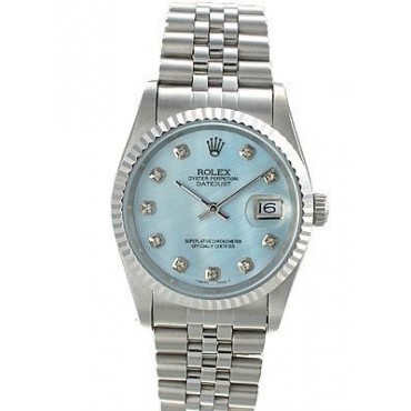 Rolex Datejust 36 Watch Jubilee Bracelet Blue MOP Dial