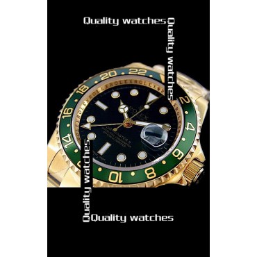 Rolex GMT-Master II Cloned 3285 Movement Watch Green Bezel