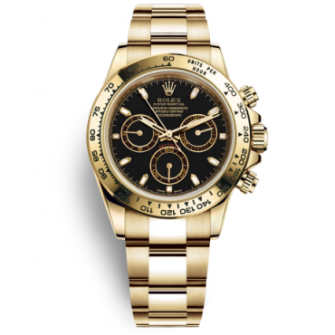 Rolex Daytona All Gold Watch 116508-0004 Black Dial