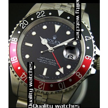 Rolex GMT-Master II Cloned 3285 Movement Watch Red&Black Bezel