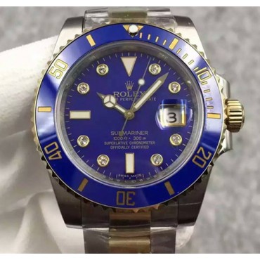 Rolex Submariner Cloned 3235 Movement Watch Blue Dial 116613LB-0003