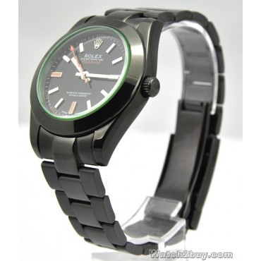 Rolex Milgauss Watch PVD Coating Black Dial