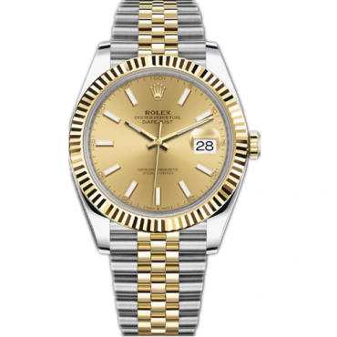 Rolex Datejust II Two-Tone Gold Watch 126333-010 Jubilee Gold Dial
