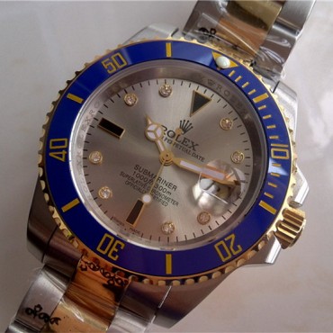 Rolex Submariner Date Two-Tone Watch Silver