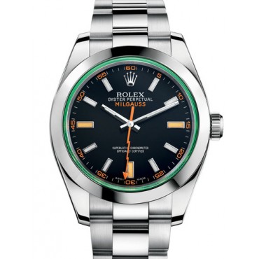 Rolex Milgauss Watch 116400GV-0001 Black Dial