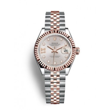 Rolex Lady-Datejust Two Tone Rose Gold Watch 279171-0019 Champagne