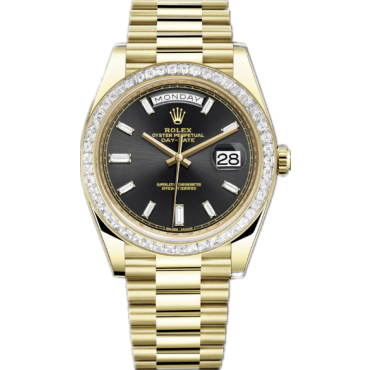 Rolex Day-Date II All Gold Watch 228398tbr-0001 Presidential Black