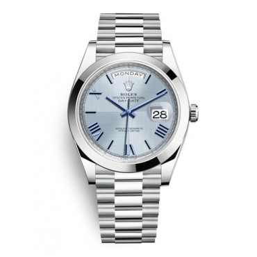 Rolex Day-Date 40 Watch 228206-0001 Ice Blue Dial