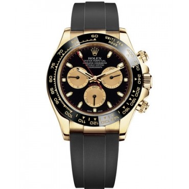 Rolex Daytona Watch Gold 116518LN-0047 Black Dial