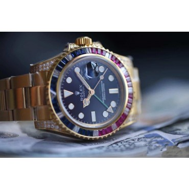 Rolex GMT-Master II Cloned 3285 Movement Watch 116758SARU-78208