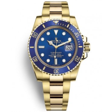 Rolex Submariner Date Gold Watch 126618LB-0002 Blue