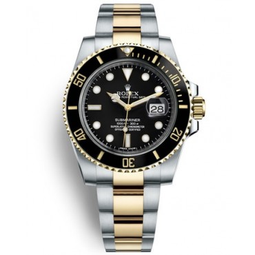 Rolex Submariner Date Two-Tone Watch 126613LN-0002 Black