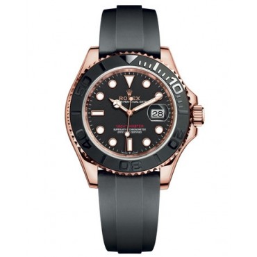 Rolex Yacht-Master Watch 126655-0002 Rubber Strap Black