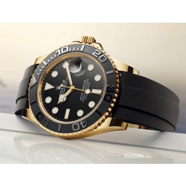 Rolex Yacht-Master Gold Watch 226658-0001 Rubber Black