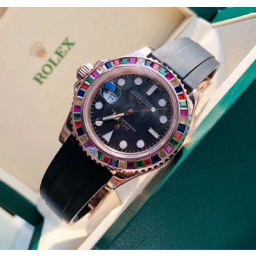 Rolex Yacht-Master Cloned 3235 Movement Watch Rainbow Candy 116695SATS