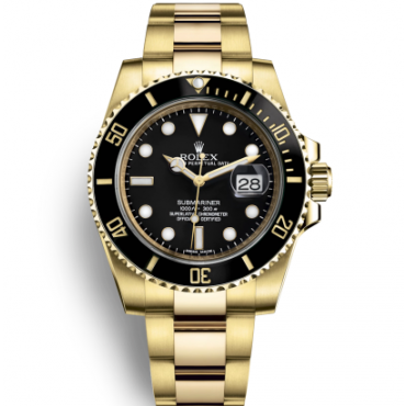 Rolex Submariner Date Gold Watch 126618LN-0002 Black