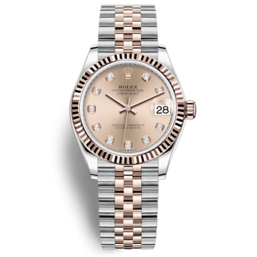 Rolex Lady-Datejust Two Tone Rose Gold Watch 278271-0024 Champagne