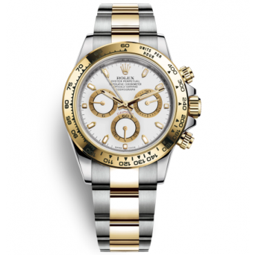 Rolex Daytona Two-Tone Gold Watch 116503-0001 White