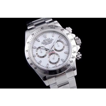 Rolex Daytona Cloned 4130 Movement Watch White Dial 116520-0016