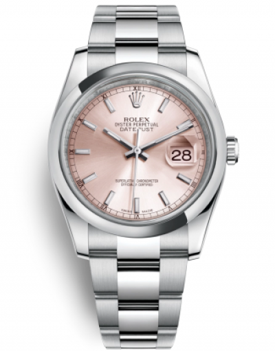 Rolex Datejust 36 Watch 116200-0079 Pink Dial