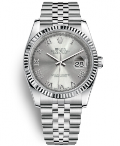 Rolex Datejust 36 Watch 116234-0081 Jubilee Silver Dial