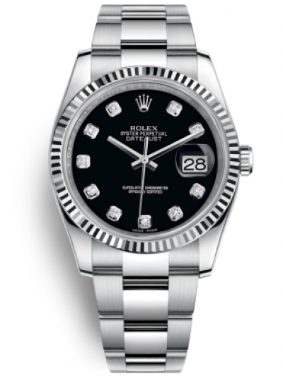 Rolex Datejust 36 Watch 116234-0132 Black Dial