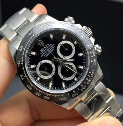 Rolex Daytona Cloned 4130 Movement Watch Ceramic Black 116500LN-0002
