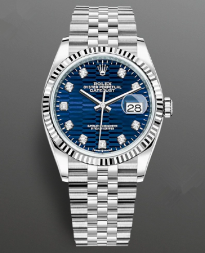 Rolex Datejust Watch 126234-0057 Jubilee Dark Blue