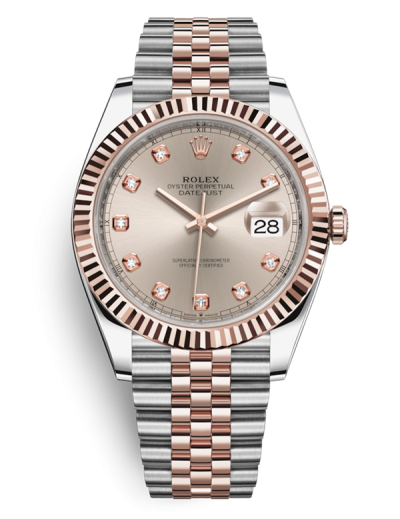 Rolex Datejust II Two-Tone Rose Gold Watch 126331-0008 Champagne