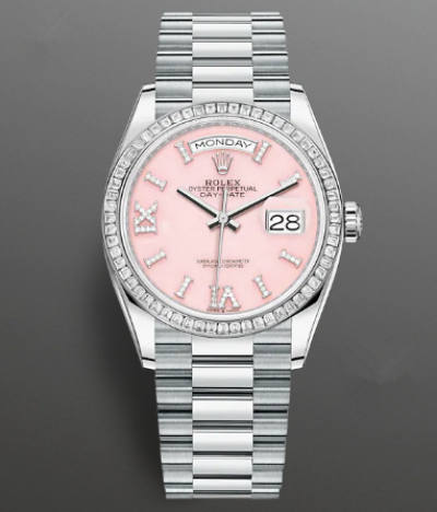 Rolex Day-Date Watch 128396tbr-0009 Presidential Pink Dial