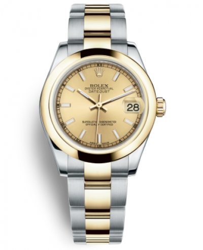 Rolex Lady-Datejust Two Tone Gold Watch 178243-0008