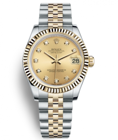 Rolex Lady-Datejust Two Tone Gold Watch 178273-0002