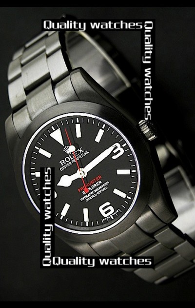 Rolex Explorer Pro-Hunter Watch PVD Coating All Black