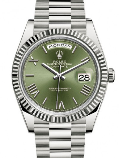 Rolex Day-Date II Watch 228239-0033 Presidential Olive Green