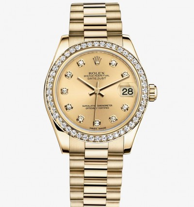 Rolex Lady-Datejust All Gold Watch 178288-0007