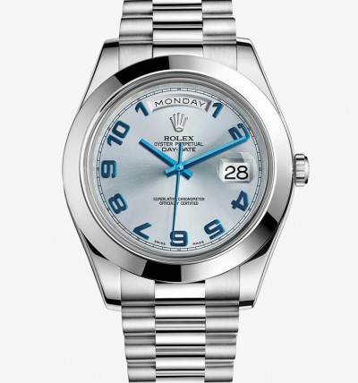 Rolex Day-Date II Watch 218206-0010 Presidential Ice Blue