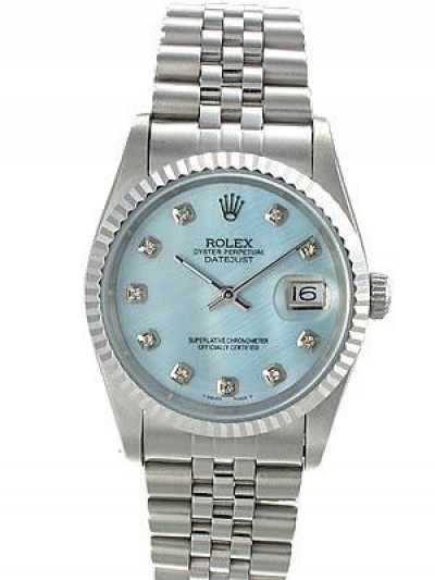 Rolex Datejust 36 Watch Jubilee Bracelet Blue MOP Dial