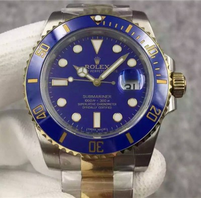 Rolex Submariner Cloned 3235 Movement Watch Blue Dial 116613LB-0005