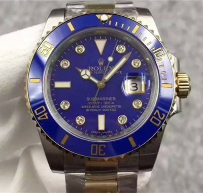 Rolex Submariner Cloned 3235 Movement Watch Blue Dial 116613LB-0003