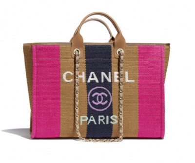 Chanel Handbags for Women Large Size Shopping Bags Pink