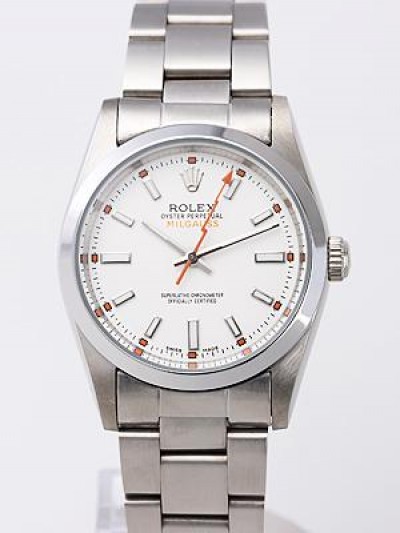 Rolex Milgauss Watch All Stainless Steel White Dial