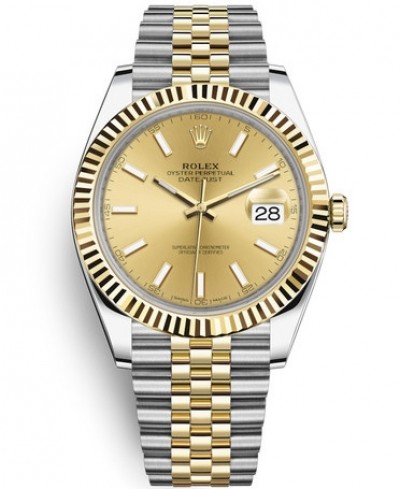 Rolex Datejust II Two-Tone Gold Watch 126333-0010 Jubilee Gold Dial