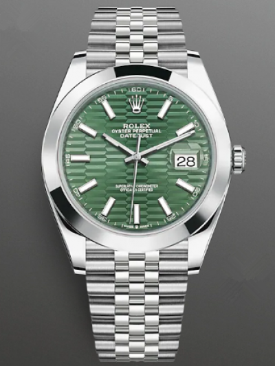 Rolex Datejust II Watch 126300-0022 Jubilee Green Dial