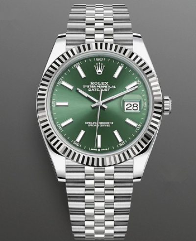 Rolex Datejust II Watch 126334-0028 Jubilee Green Dial