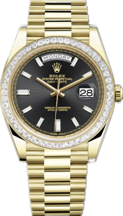 Rolex Day-Date II All Gold Watch 228398tbr-0001 Presidential Black