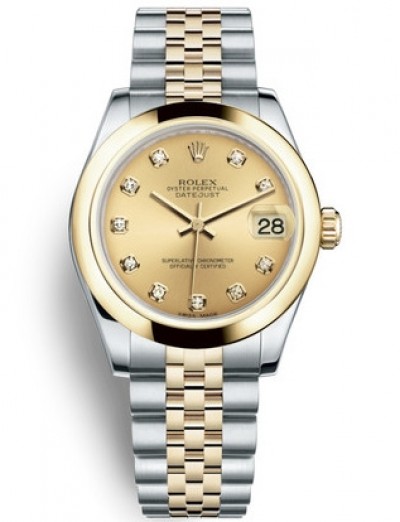 Rolex Lady-Datejust Two Tone Gold Watch 178243-0037