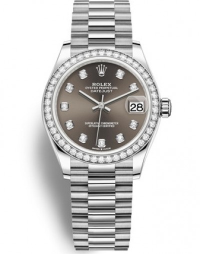 Rolex Lady-Datejust Watch 278289RBR-0006 Dark Gray Dial